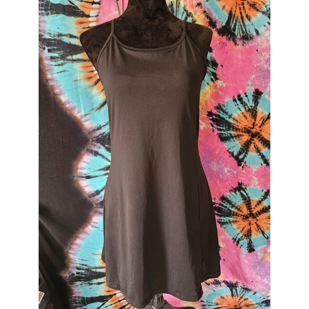 NWOT Viligo Tennis Dress Exercise Dress Built In Bra & Shorts Black Size Medium